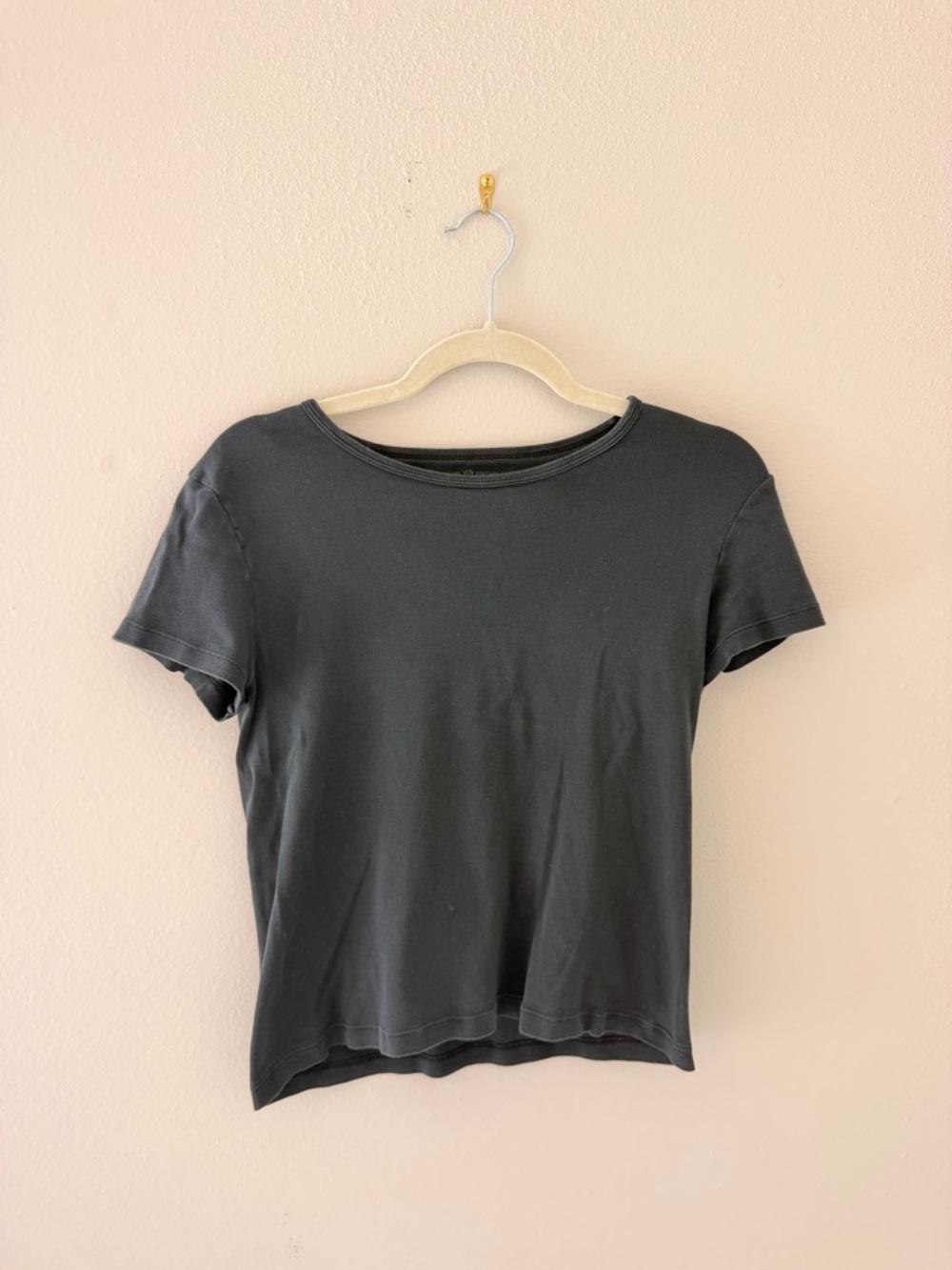 Brandy Melville Black Short Sleeve Crewneck Tee